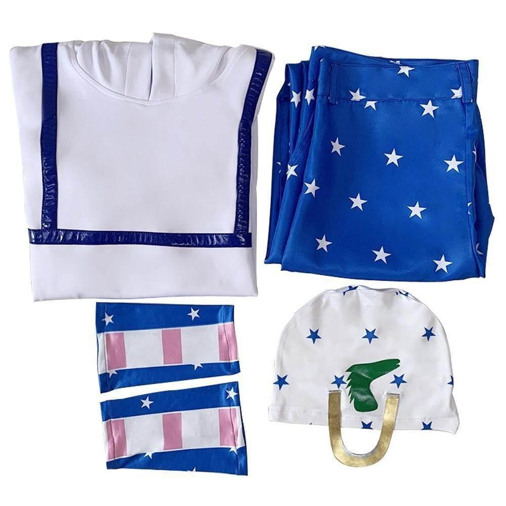 JoJo's Bizarre Adventure Johnny Joestar Cosplay Costumes Anime Halloween Suit Outfit Sets Dress Up For Adults - Azufun