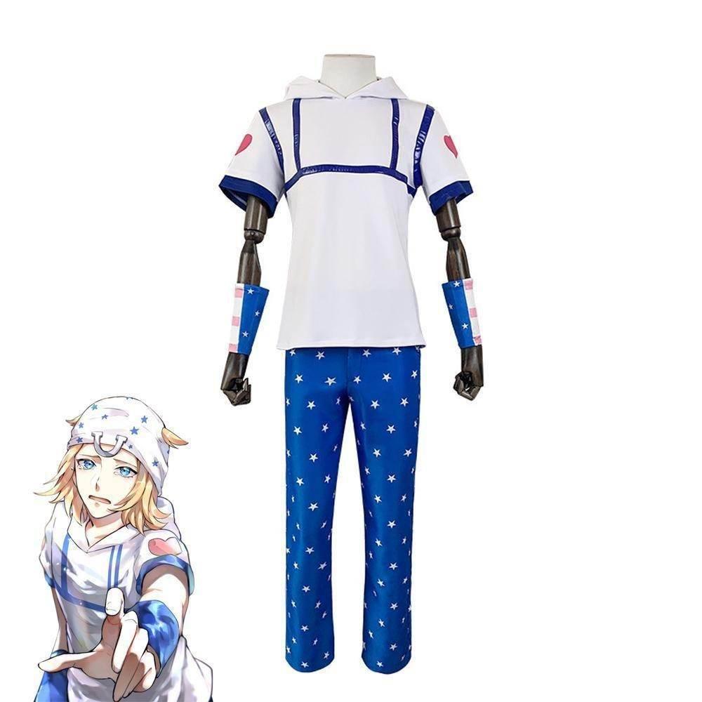 JoJo's Bizarre Adventure Johnny Joestar Cosplay Costumes Anime Halloween Suit Outfit Sets Dress Up For Adults - Azufun