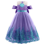Girls Mermaid Princess Dresses Lace Tutu Costume for Kids