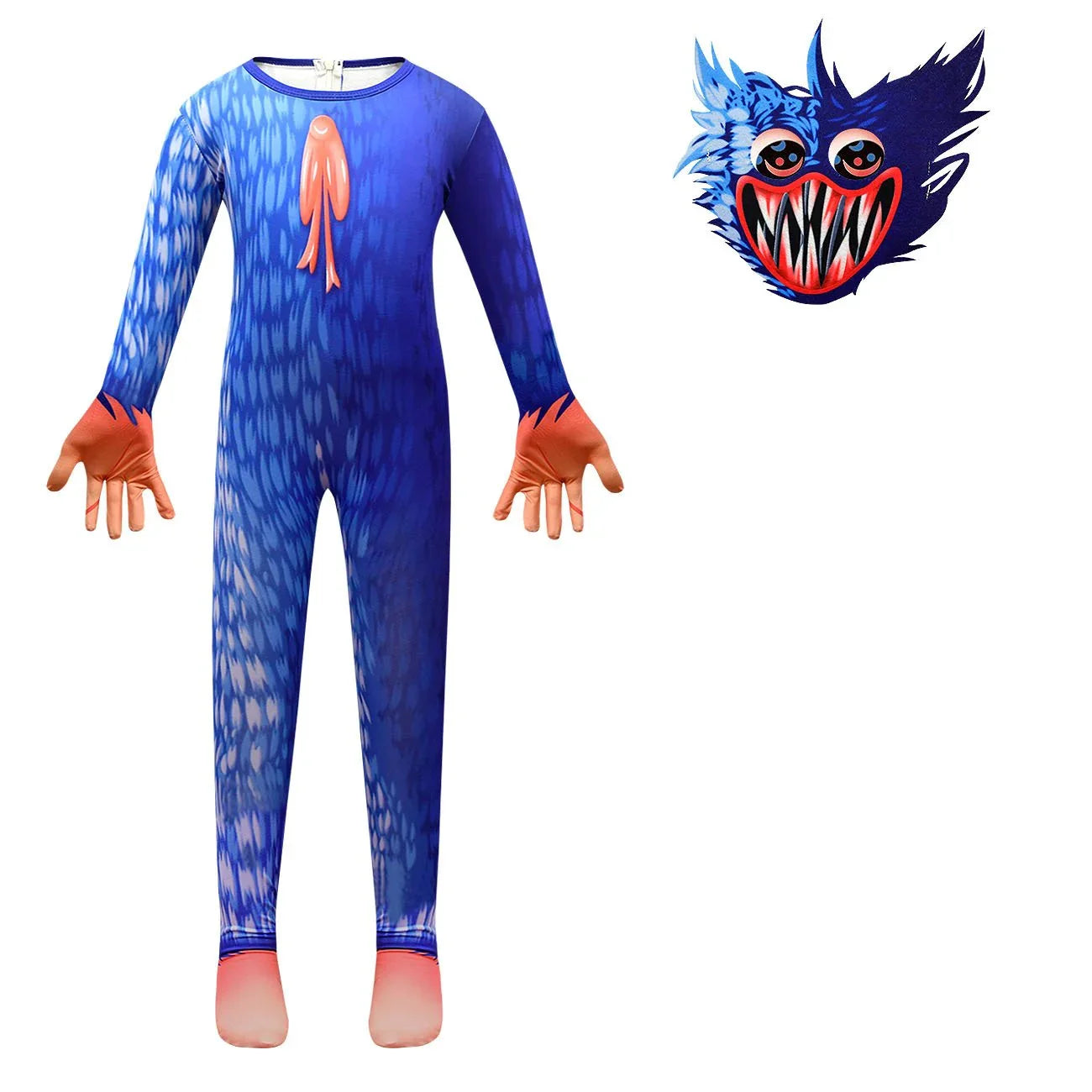 Poppy Playtime Cosplay Costume Halloween Jumpsuit Kids Bodysuit