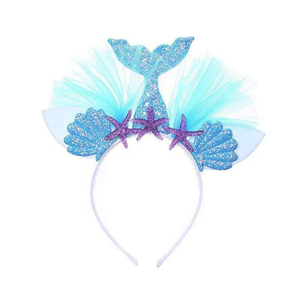 Mermaid Princess Cosplay Costume Role Play Starfish Flower Dress Halloween Birthday Party for Kids Girls
