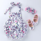 Toddler Baby Girl Strap Sleeveless Romper Bodysuit Jumpsuit Summer Outfit