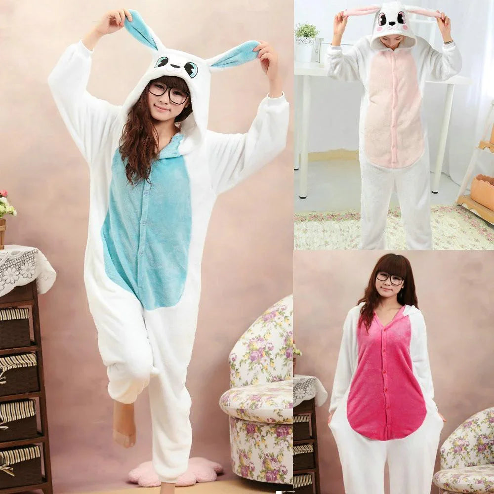 Rabbit Kigurumi Pajamas Hoodie Animals Bunny Costume Onesies