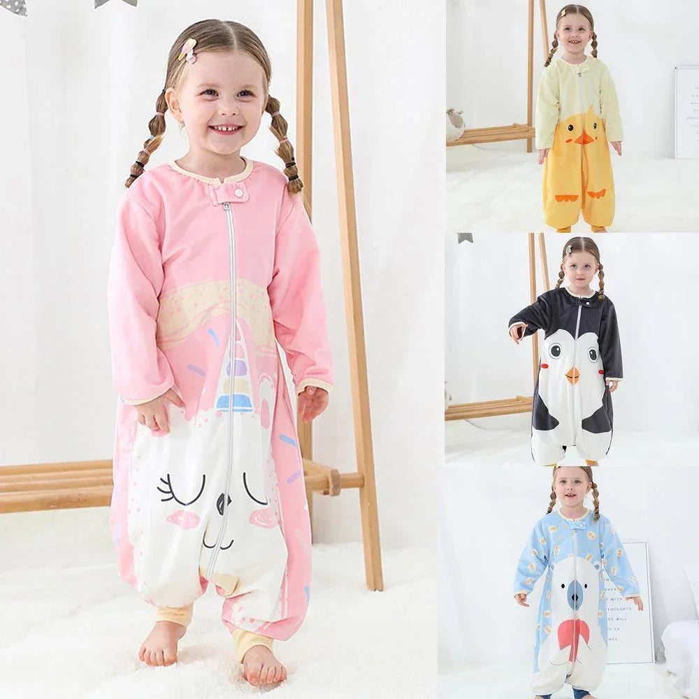 New super soft long-sleeved baby pajamas children's home clothes