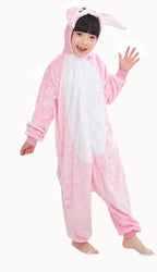 New Soft Rabbit Hooded Kigurumi Onesies Pajamas For Kids