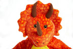 Orange triceratops Dragon Adult Kid Kigurumi Onesies Pajamas Costume