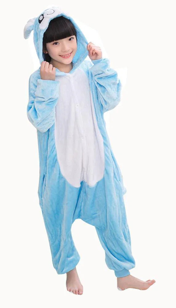 New Soft Rabbit Hooded Kigurumi Onesies Pajamas For Kids