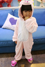 Pink Pig Kid Animal Onesie Pajama Gift Party Kigurumi - Azufun