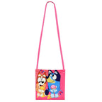 Bruy Short Sleeve Cartoon Pleated Skirt Bag Hat Set - Azufun