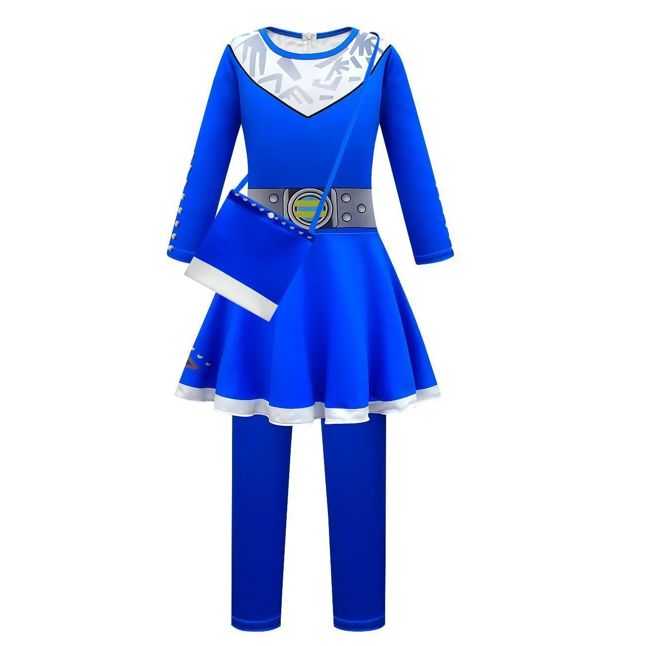 Girls' Zombies High School 3 Cosplay Costumes Dress Halloween Outfit jumpsuit For Kids - Azufun