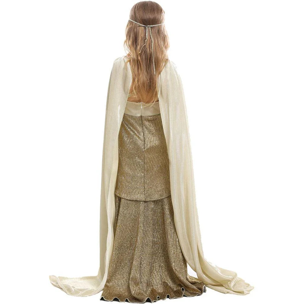 Egyptian Queen Cosplay Costume Ancient Egypt Dress Halloween Party Children Stage Skirt for Girls