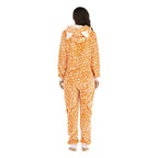 Pajamas Kigurumi Onesie Leopard Flannel for Adult Winter Sleepwear Jumpsuit Animal Costume - Azufun