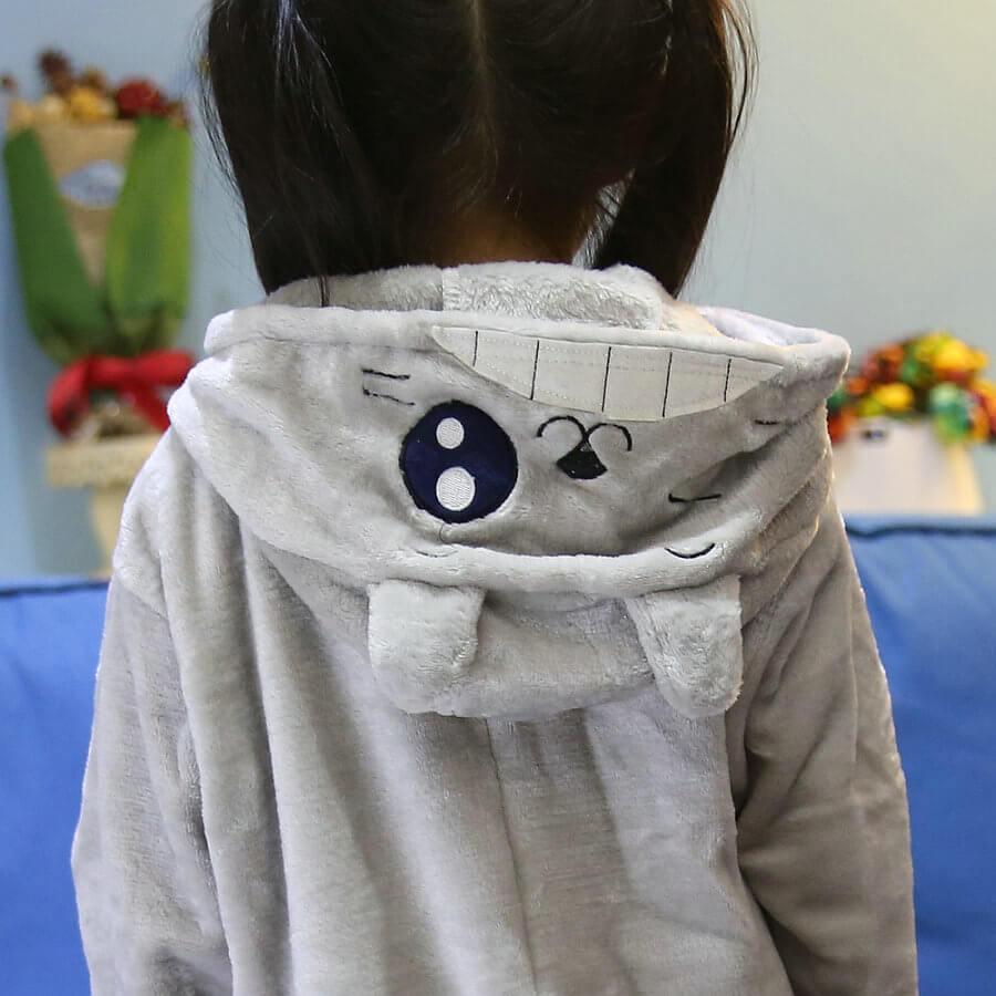 Kid Onesies Hoodie Blink Totoro Animal Kigurumi Pajamas - Pajamasbuy