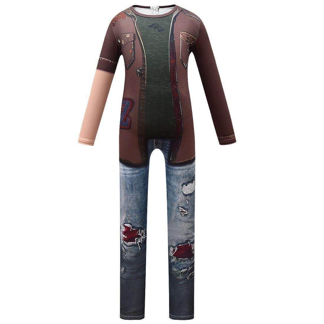 kids College Zombies Cosplay Zentai Suit Costume Children Jumpsuit Bodysuit Outfits for boy - Azufun
