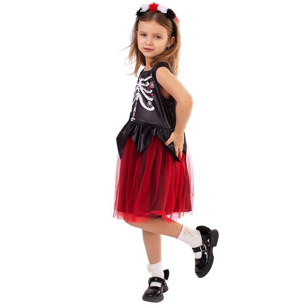 Kids' Day of the Dead Cosplay Costume Doomsday Revenant Halloween Party Outfit - Azufun
