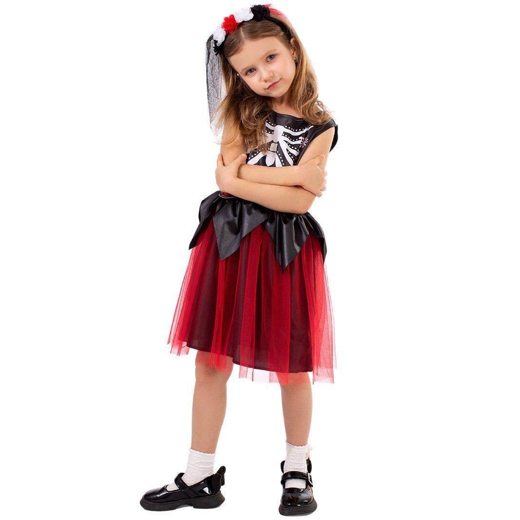 Kids' Day of the Dead Cosplay Costume Doomsday Revenant Halloween Party Outfit - Azufun
