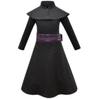 Kids Plague Doctor Cosplay Costume Long Robe Cape Outfits Steampunk Plague Doctor Cosplay Dress - Azufun