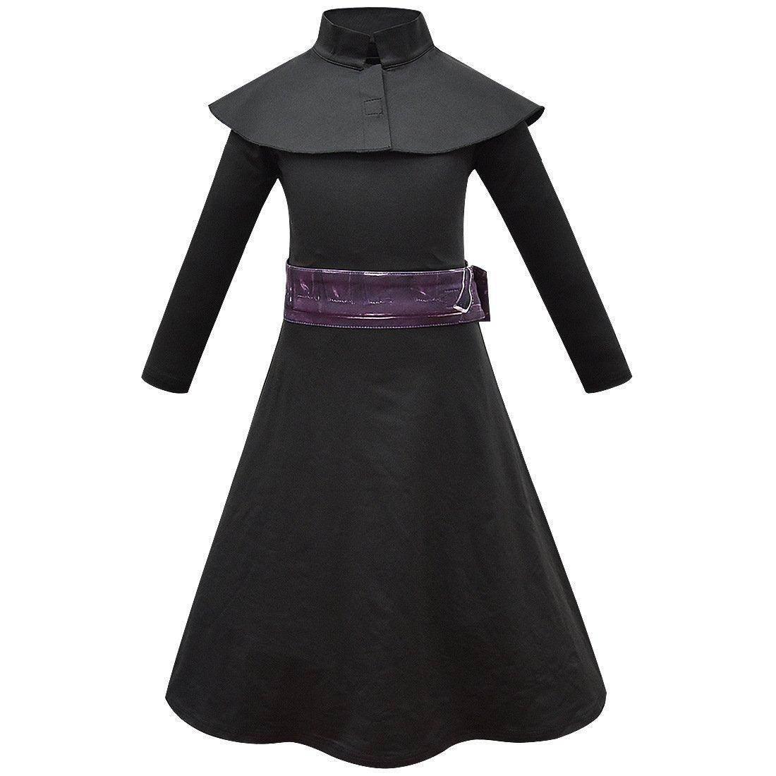 Kids Plague Doctor Cosplay Costume Long Robe Cape Outfits Steampunk Plague Doctor Cosplay Dress - Azufun
