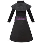 Kids Plague Doctor Cosplay Costume Long Robe Cape Outfits Steampunk Plague Doctor Cosplay Dress - Azufun