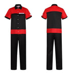 Manny's Burger Shop Clerk Cosplay Costume Bryan Tyler Employee Uniform - Azufun