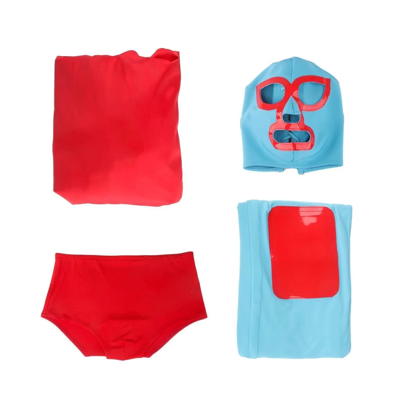 Nacho Libre Costume for Adults with Cape Headgear - Azufun