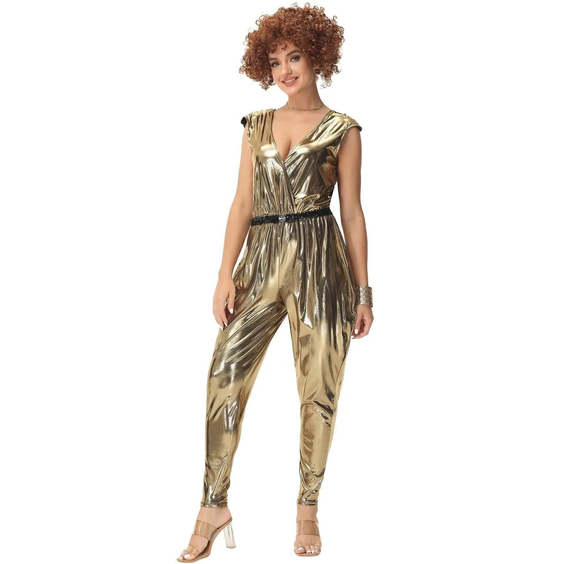 retro 80s hipster disco costumes music festival stage Carnival party - Azufun