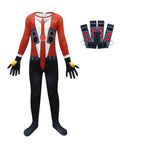 Skibidi Toilet Outfits Orange Jumpsuit Mask Titan Tv man Cosplay Costume For Kids - Azufun