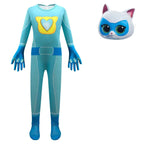 Super Cute Kitties Jumpsuits Cosplay costume With Mask For Kids