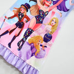 Taylor Swift Flying Sleeve Dress Cosplay Costumes Printing Kids - Azufun