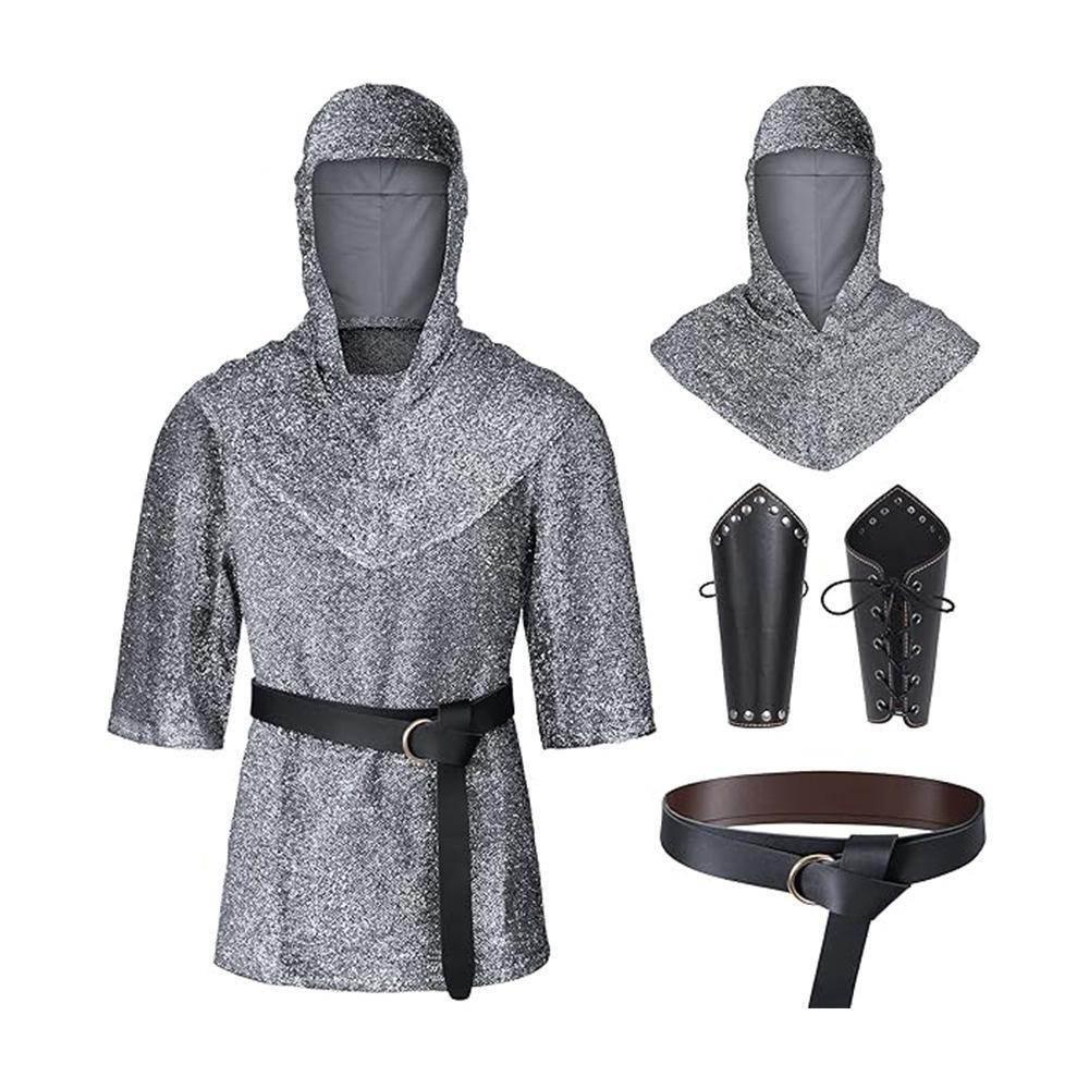 Templar imitation chain shirt Knight cosplay costume halloween - Azufun