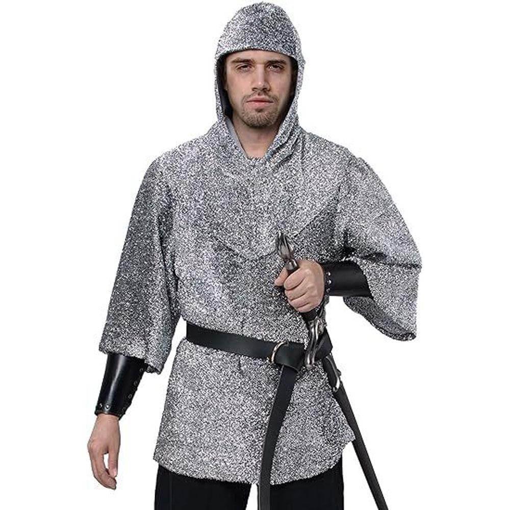 Templar imitation chain shirt Knight cosplay costume halloween - Azufun