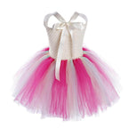Trolls Girls gown Princess Poppy dress Birthday party ball - Azufun