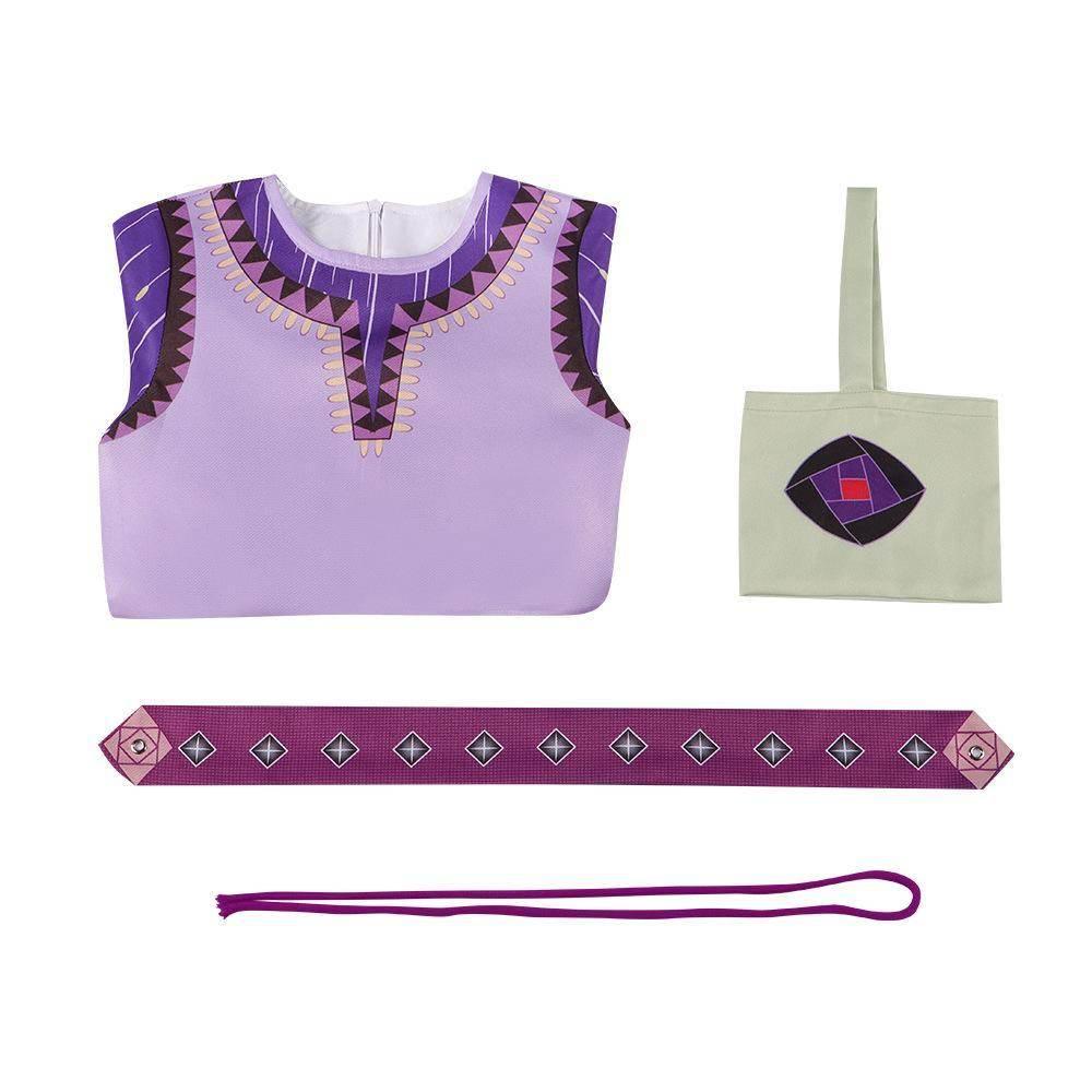 Wish Asha Anime Cosplay Costume Outfits Halloween Carnival Suit - Azufun