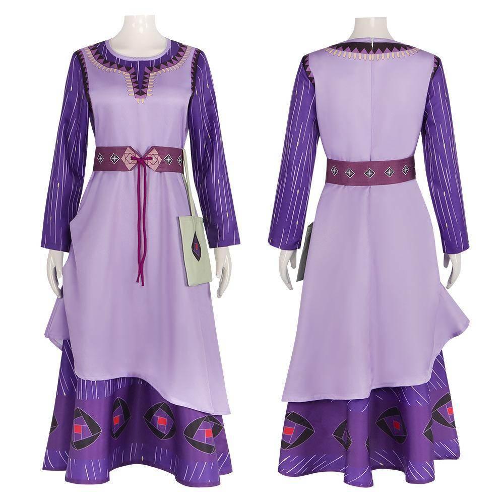 Wish Asha Anime Cosplay Costume Outfits Halloween Carnival Suit - Azufun