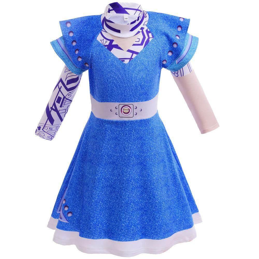 Zombie 3 Children's cheerleading cosplay costumes Halloween girls' dresses - Azufun